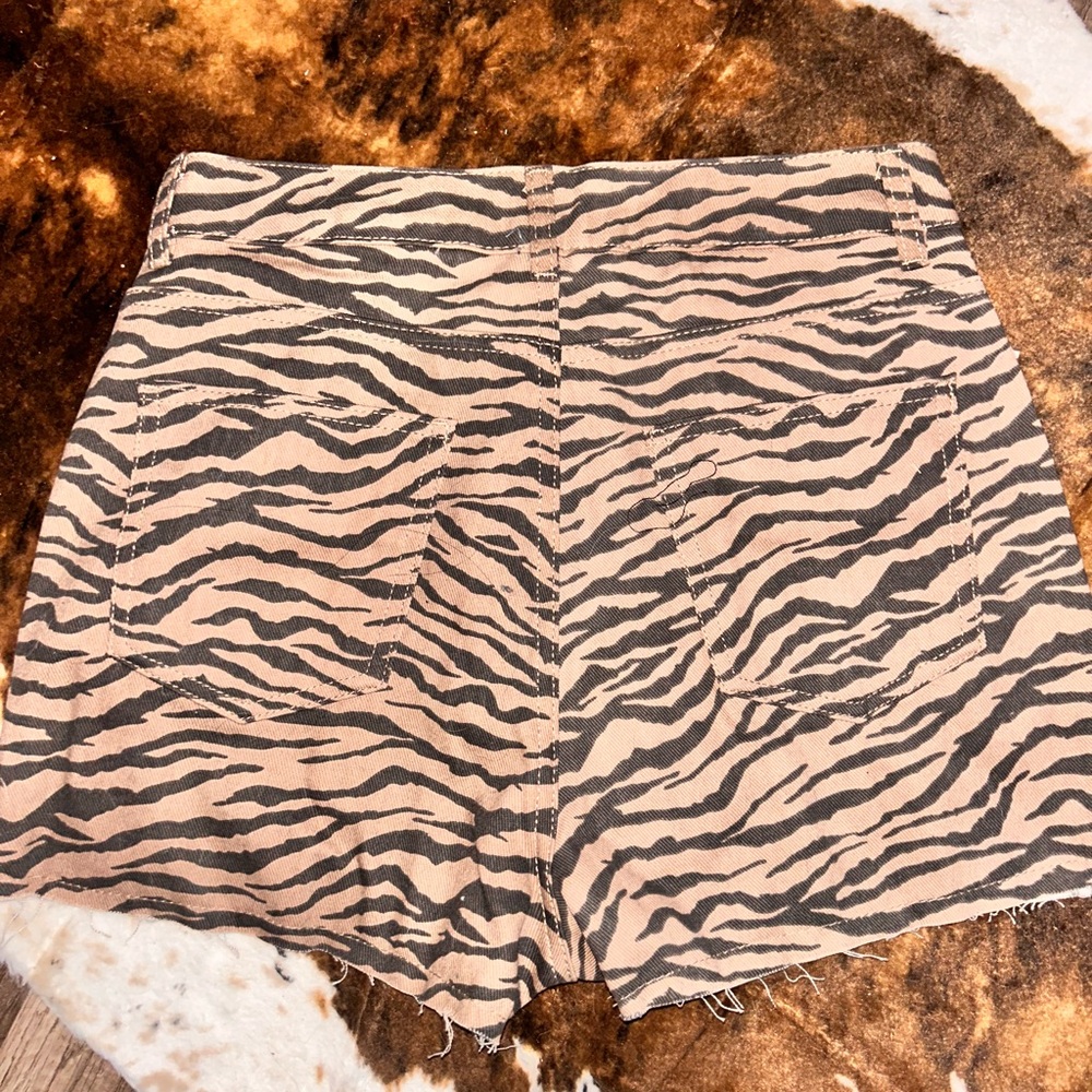Zebra Print Women Shorts